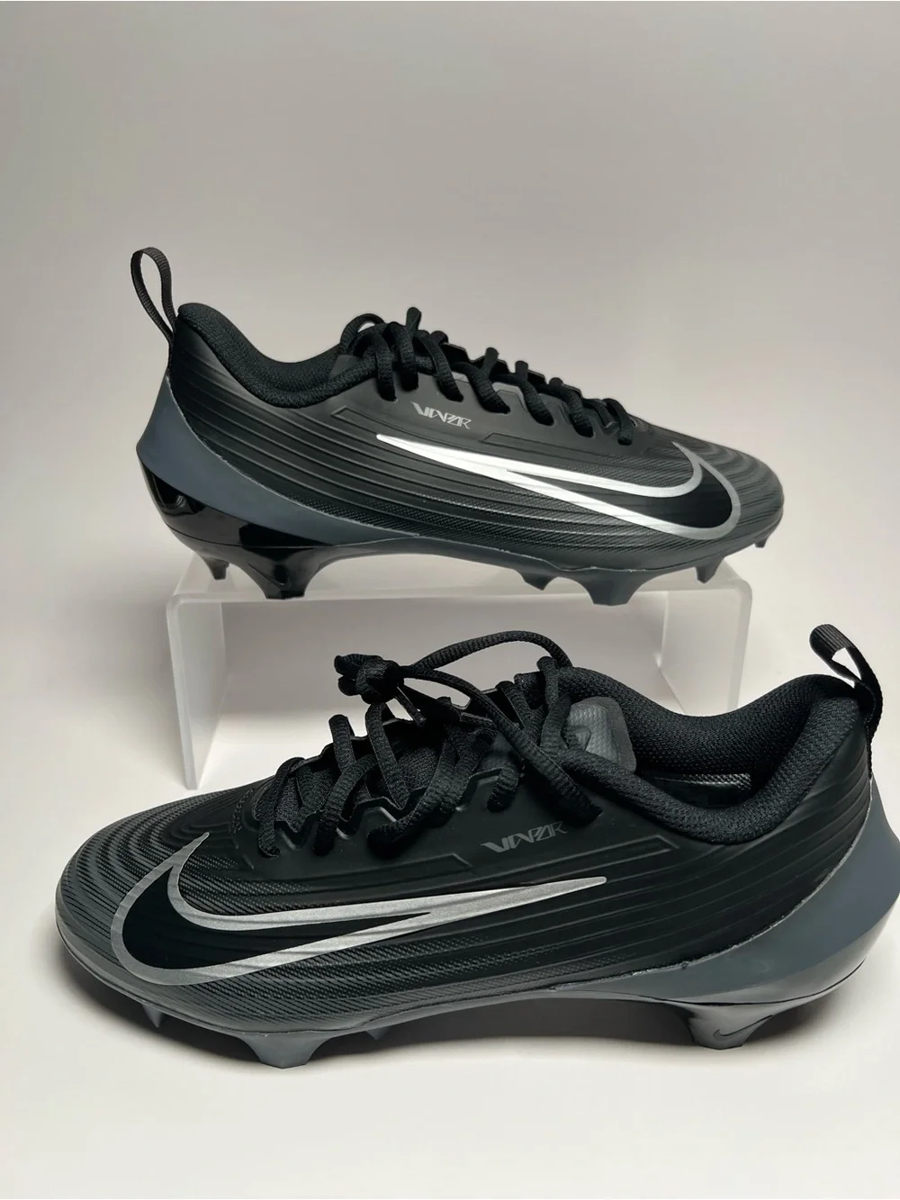 Nike Vapor Edge Speed 3 Black Gray 360 Football Cleats FB3303-002 Mens Size